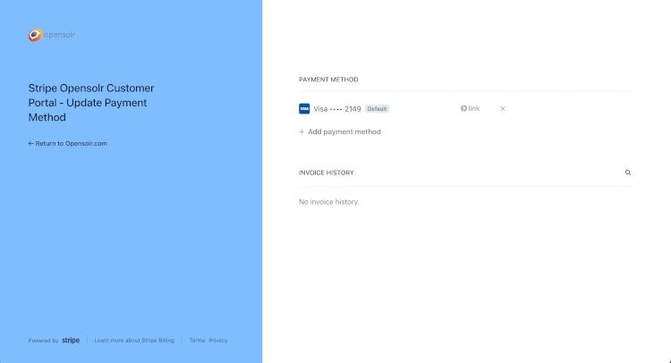 Update Payment Method