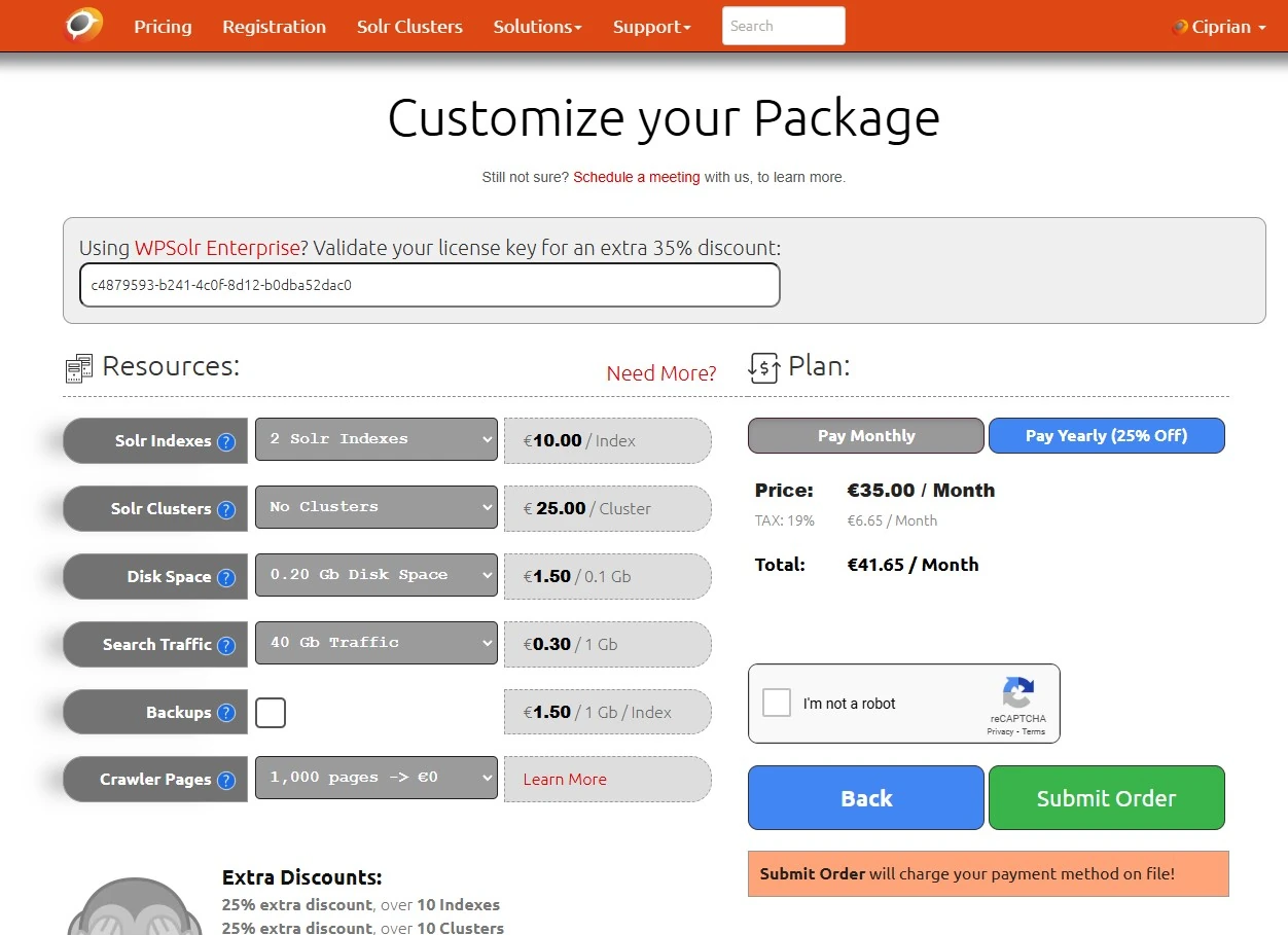 Opensolr Index Control Panel